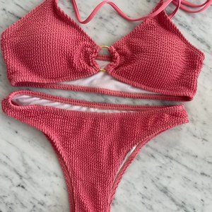 Pink Bikini with cover up